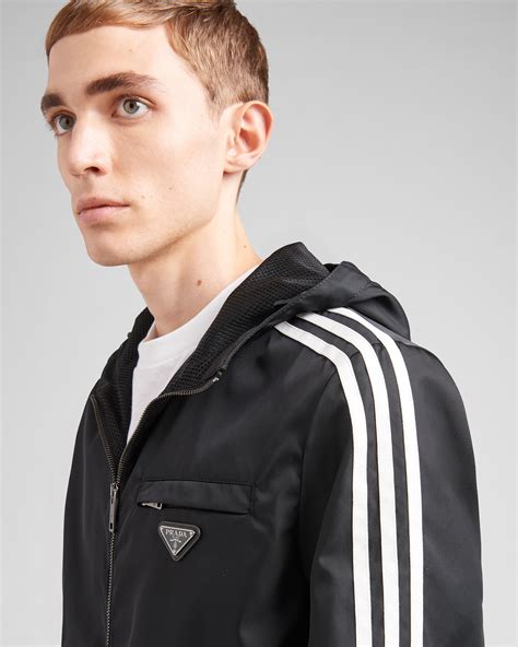 prada adidas track jacket|prada nylon bomber jacket.